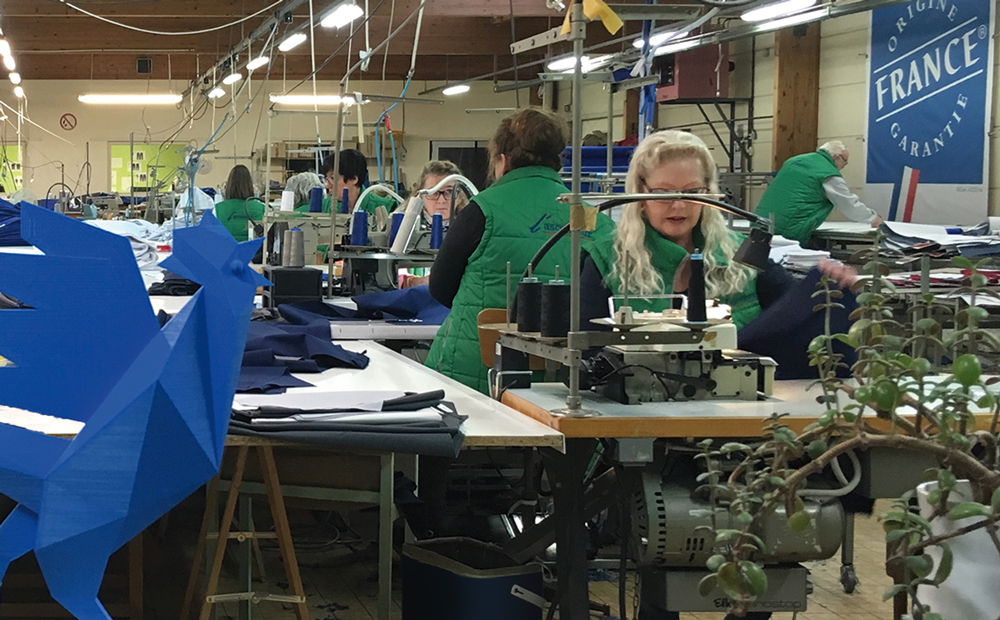 Atelier de fabrication de textiles